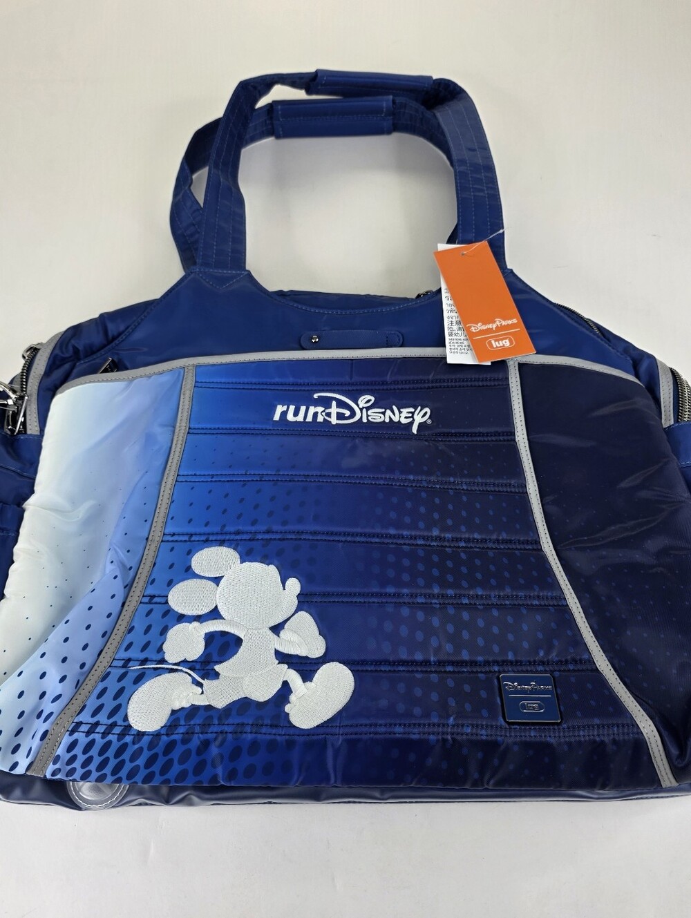 NWT!! 2026 Disney Parks RunDisney Oversized Pontoon Lug Bag Gym Luggage Mickey
